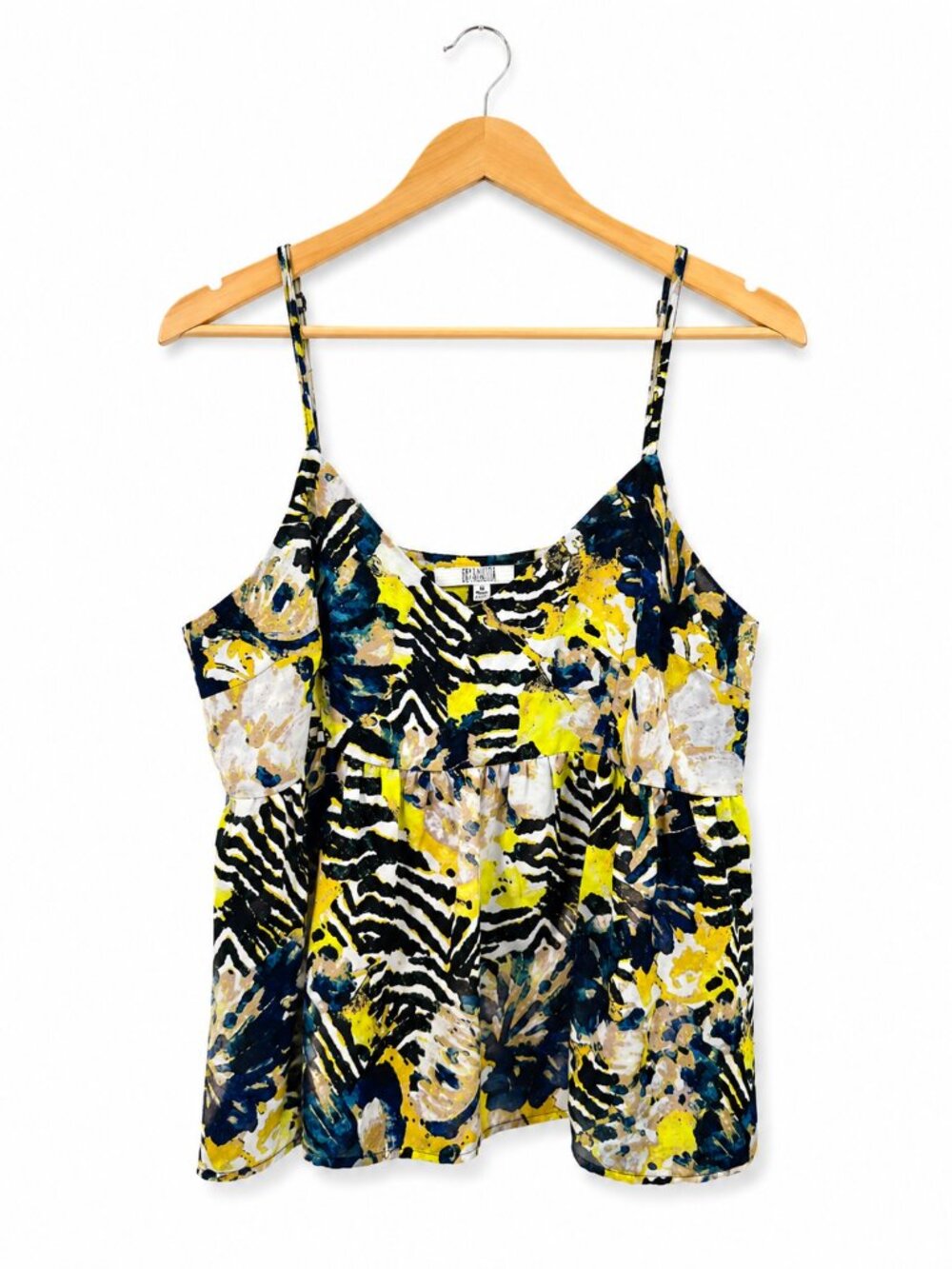 BB Dakota Abstract Print Babydoll Camisole Tank Top